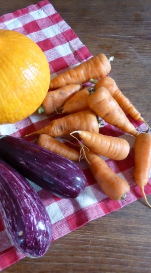 carrots, squash and eggplant thumbnail