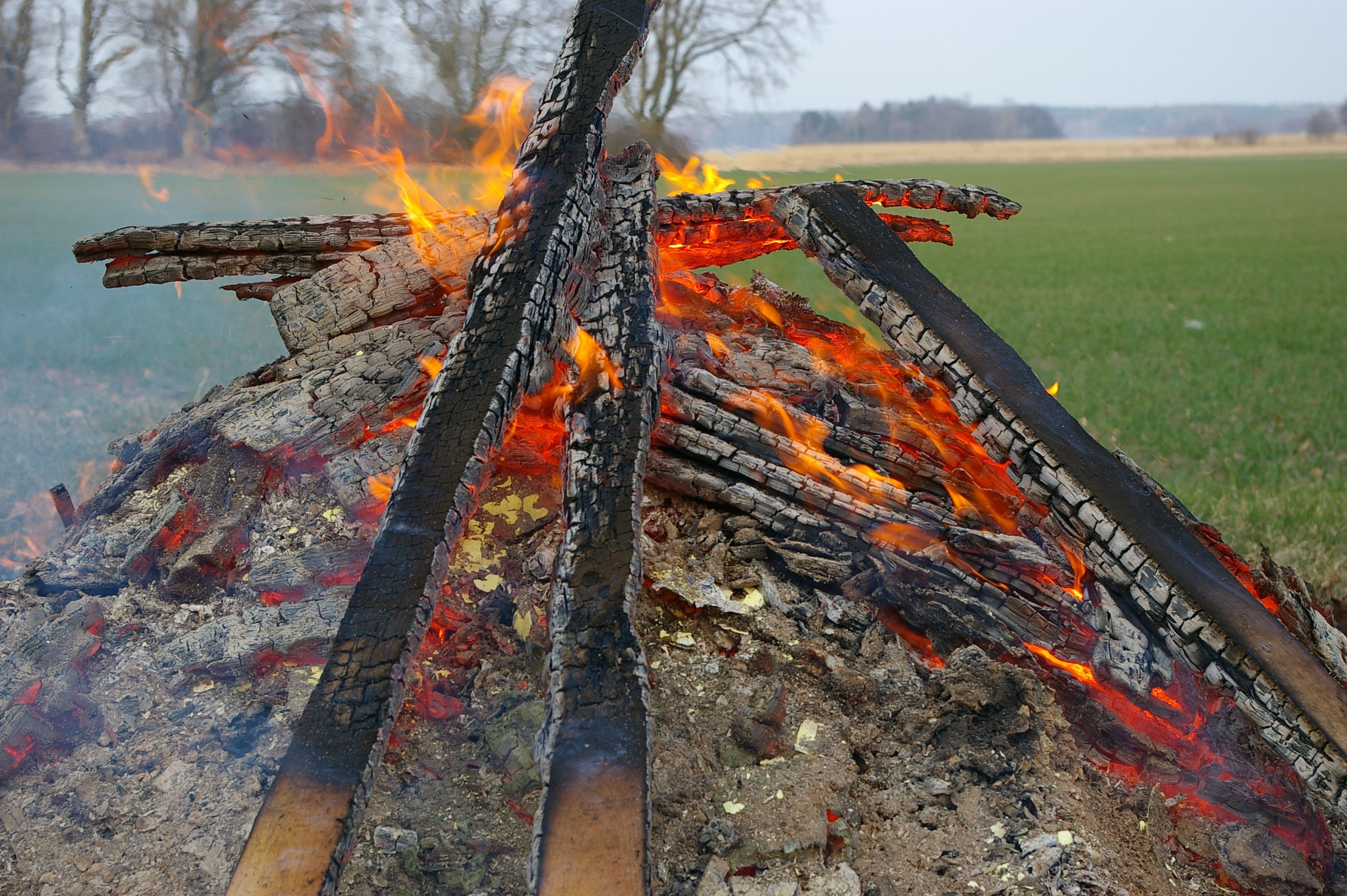 Bonfire, Valborg, Clear, Spring, Fire, burning, heat - temperature