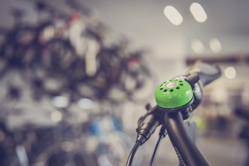green bicycle bell preview