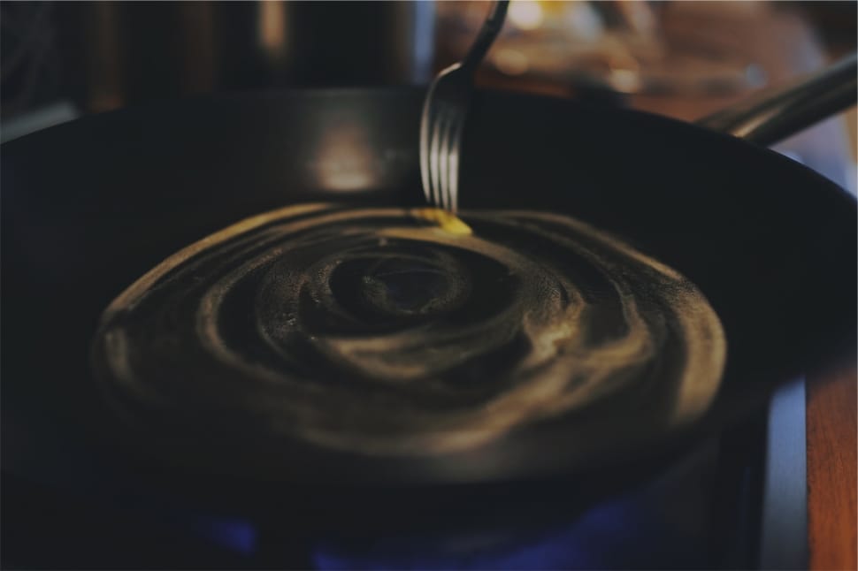 black skillet with butter preview