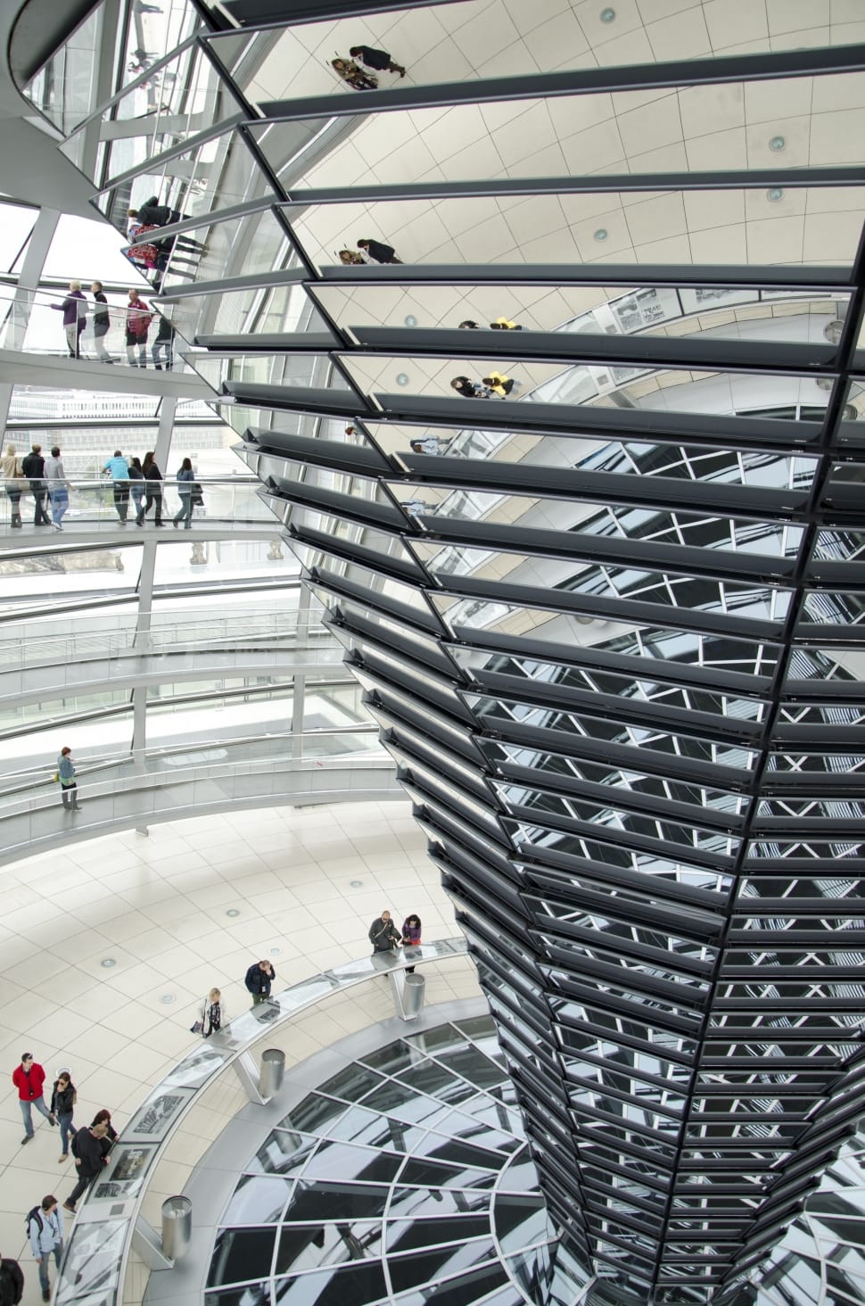Berlin, Reichstag, Building, Mirrors, steps and staircases, large group of people preview