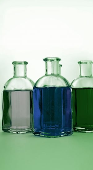 3 clear glass bottles thumbnail