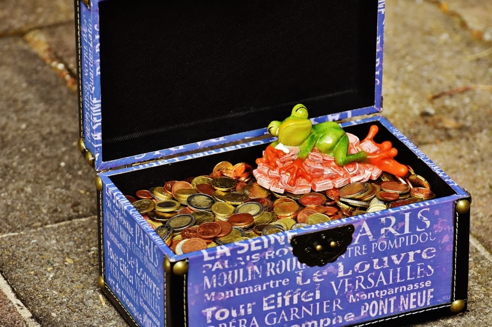 treasure box with lots of coin preview