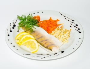 squid, carrots, and lemon with celery dish thumbnail