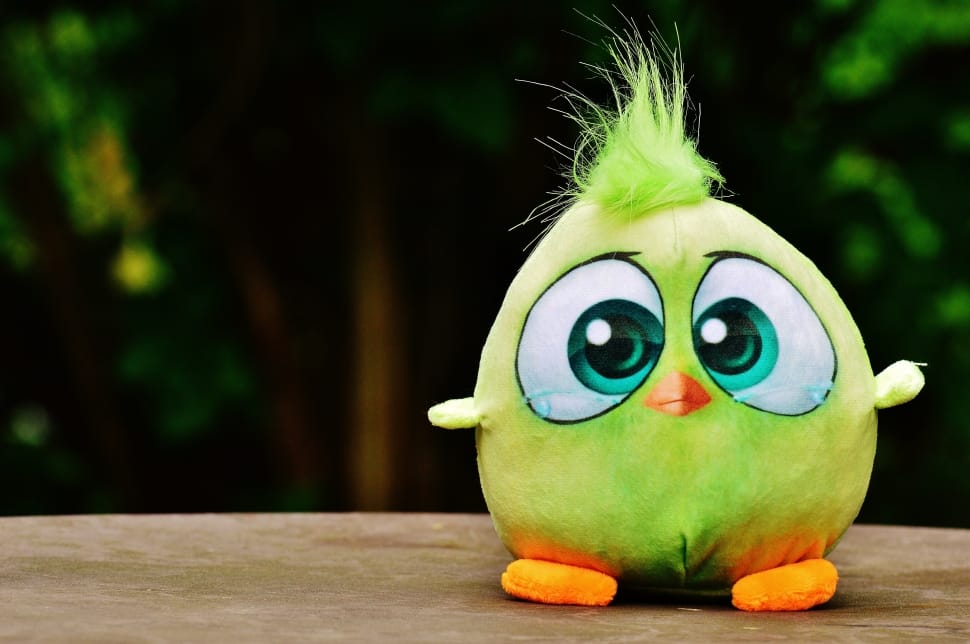 green chick plush toy preview