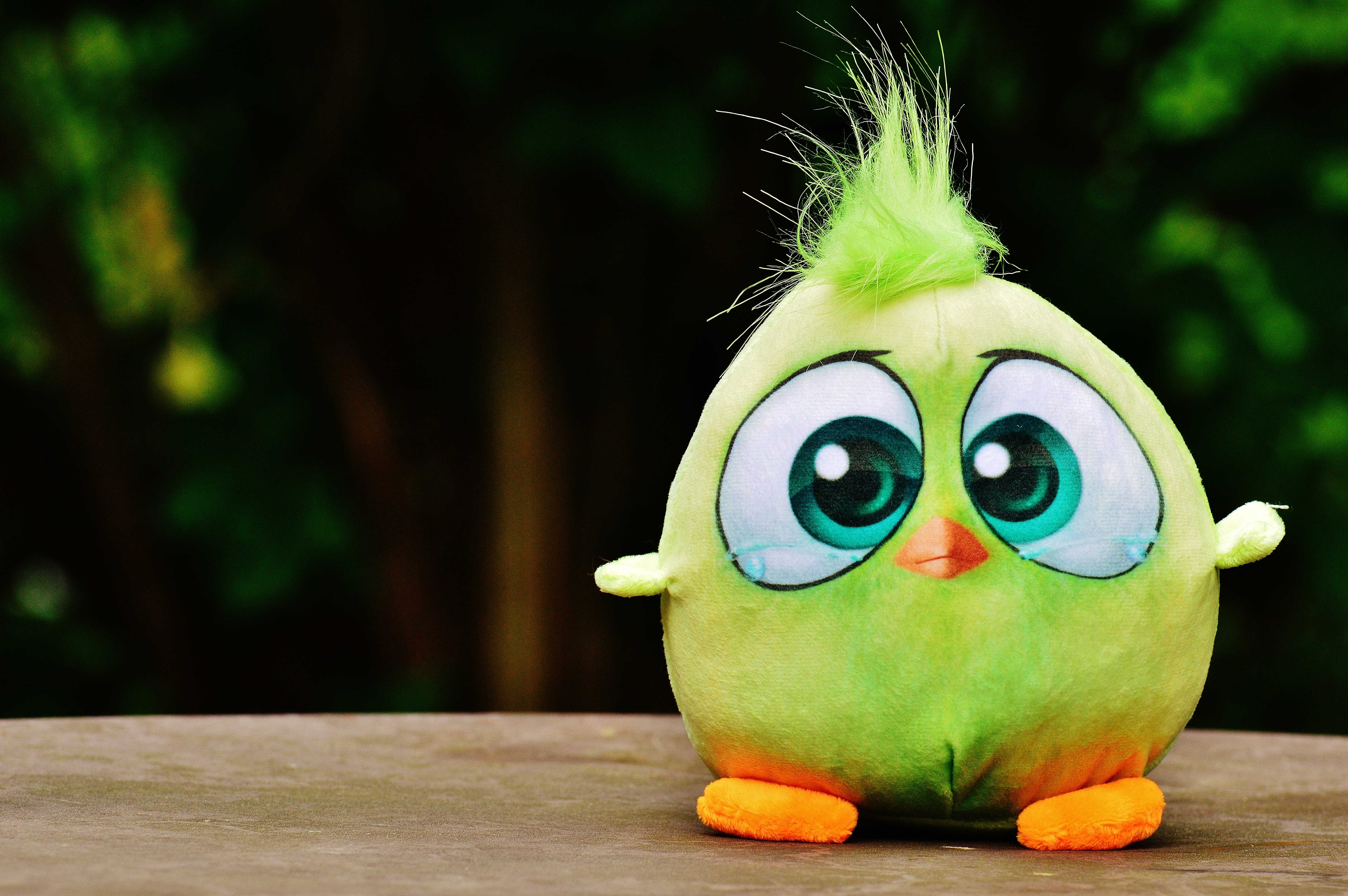 green chick plush toy
