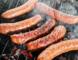 six grilled sausages thumbnail
