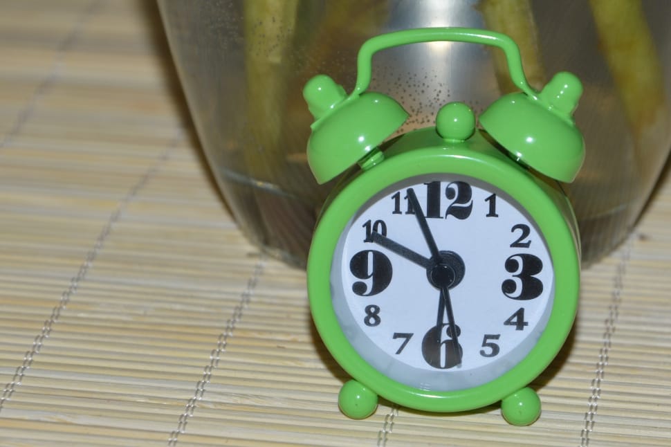 green alarm clock preview