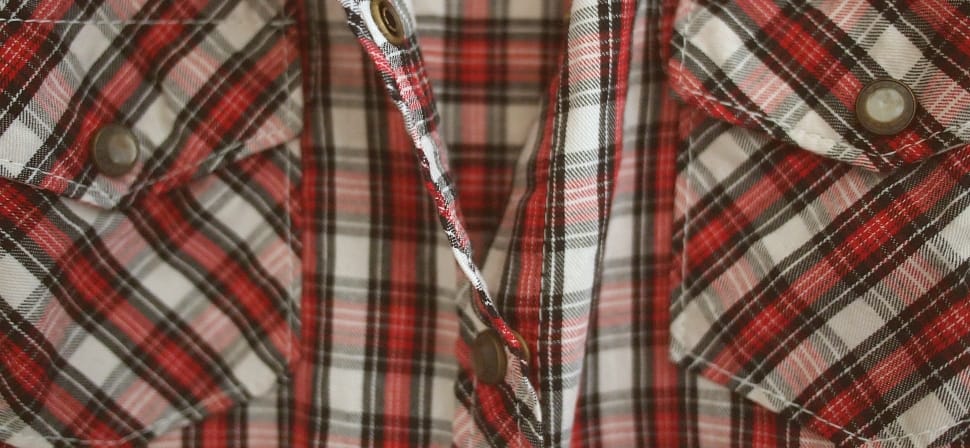 white red and black plaid shirt preview