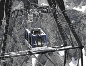 white and blue cable car thumbnail
