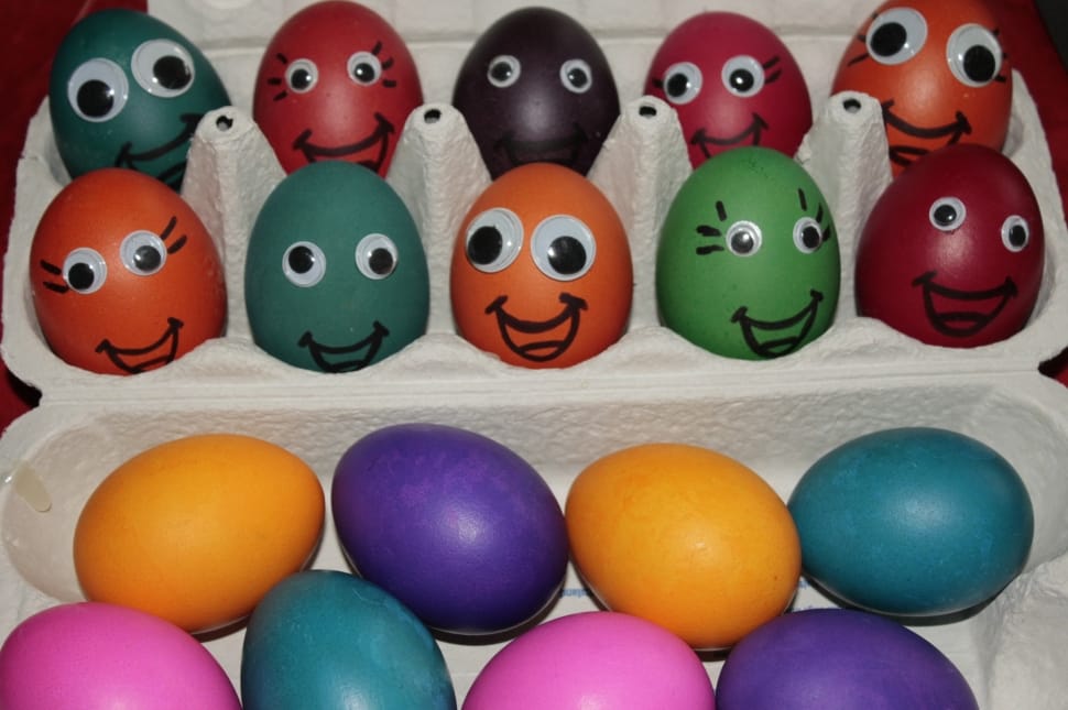 Red, Egg, Gift, Easter, Happy Easter, multi colored, easter preview