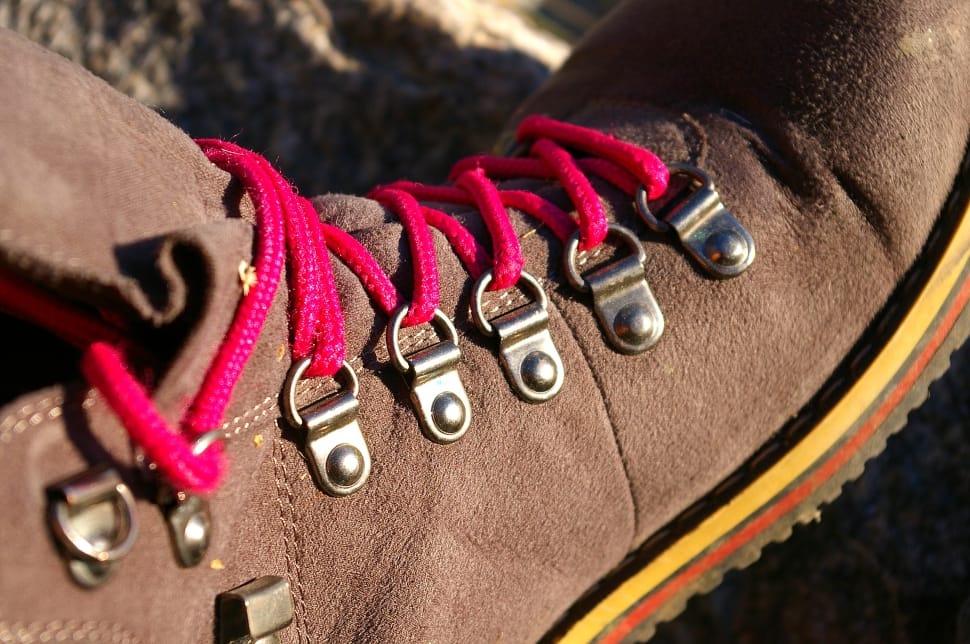 Shoe, Trekking, Sole, Shoelace, Eyelets, close-up, no people preview