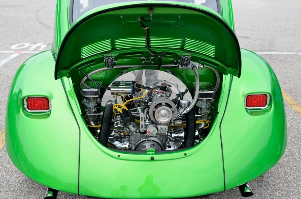 Green Old Volkswagen Beetle Engine Free Image Peakpx