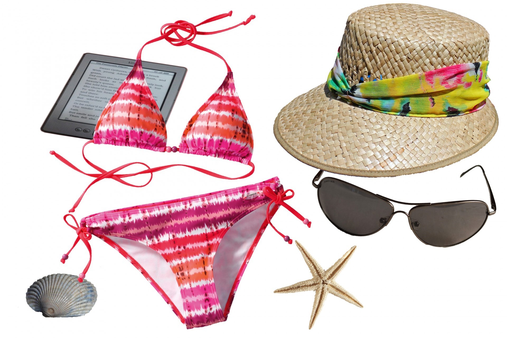Straw Hat, Summer, Bikini, Sun Hat, Hat, sunglasses, summer