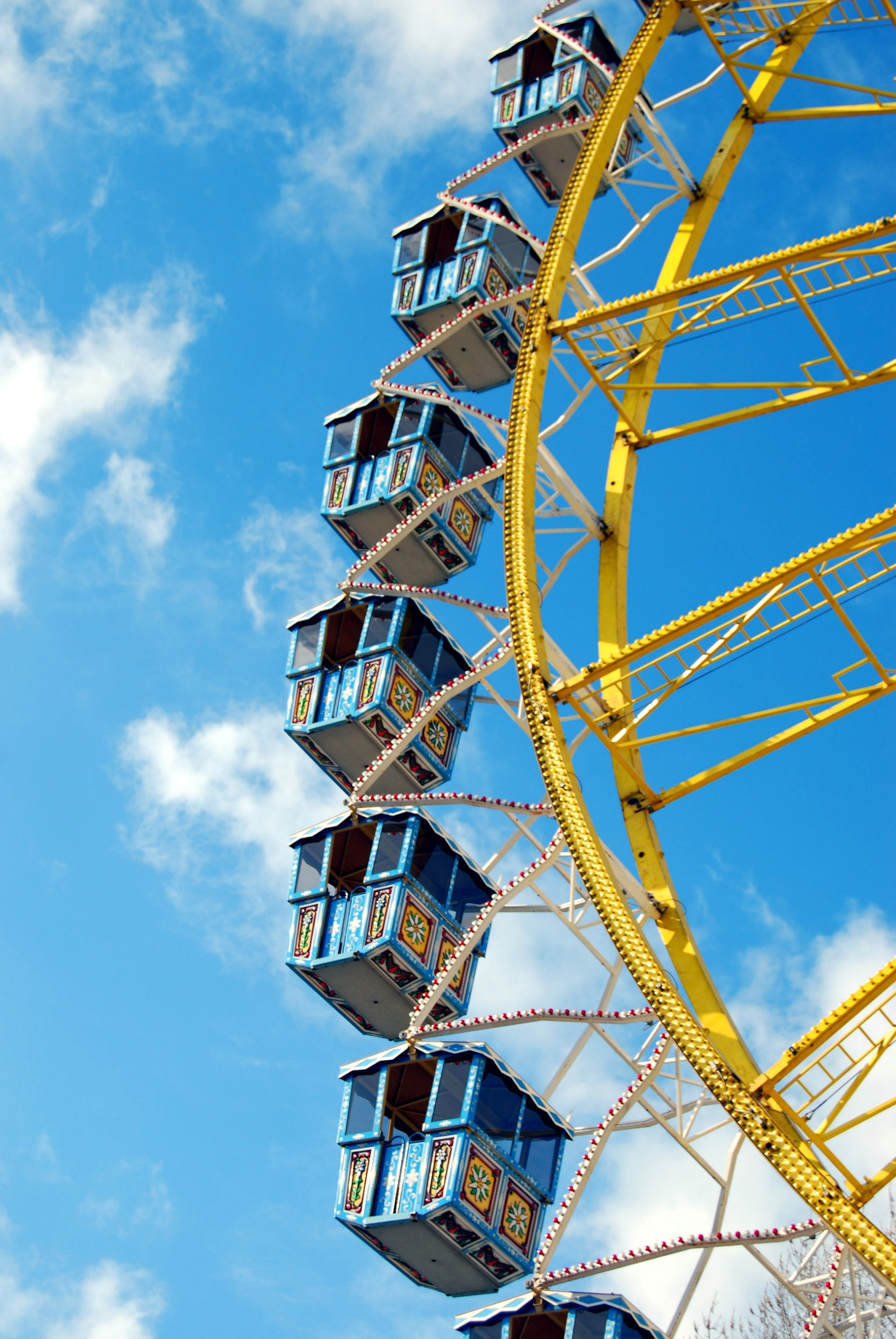 Year Market, Ride, Ferris Wheel, amusement park, sky