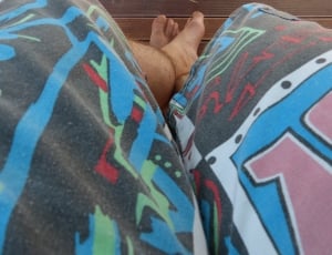 Holiday, Relax, Feet, Sit, Beach Pants, multi colored, low section thumbnail