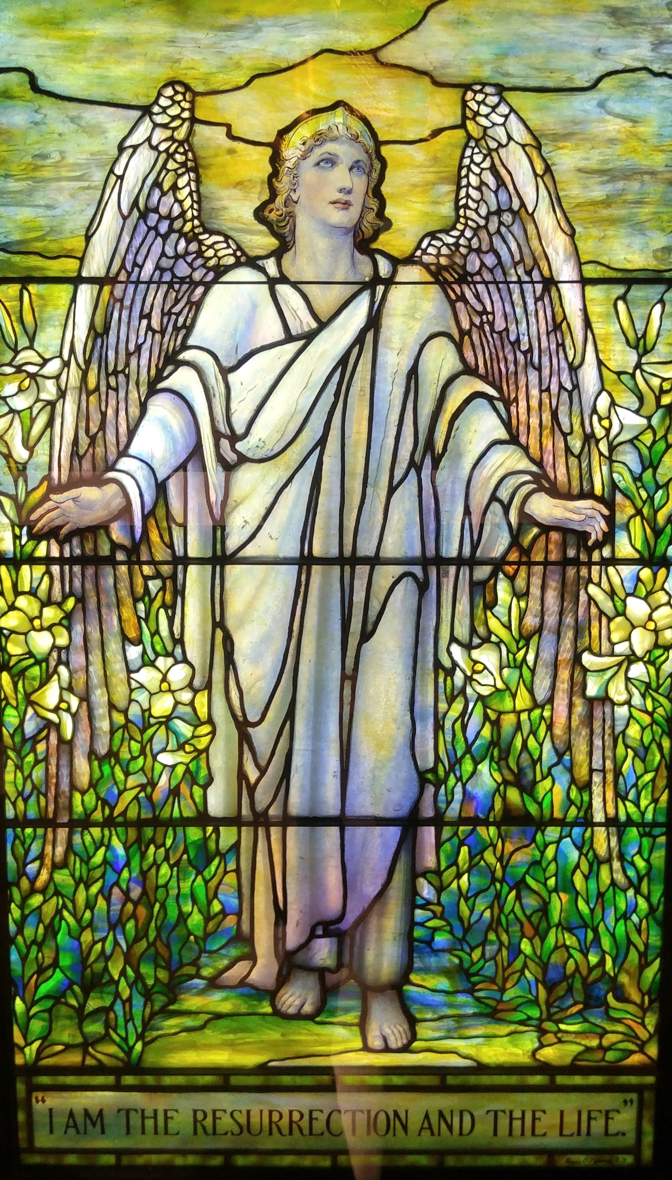 Archangel stain glass