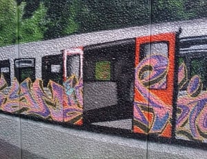 multi color graffiti wall art thumbnail