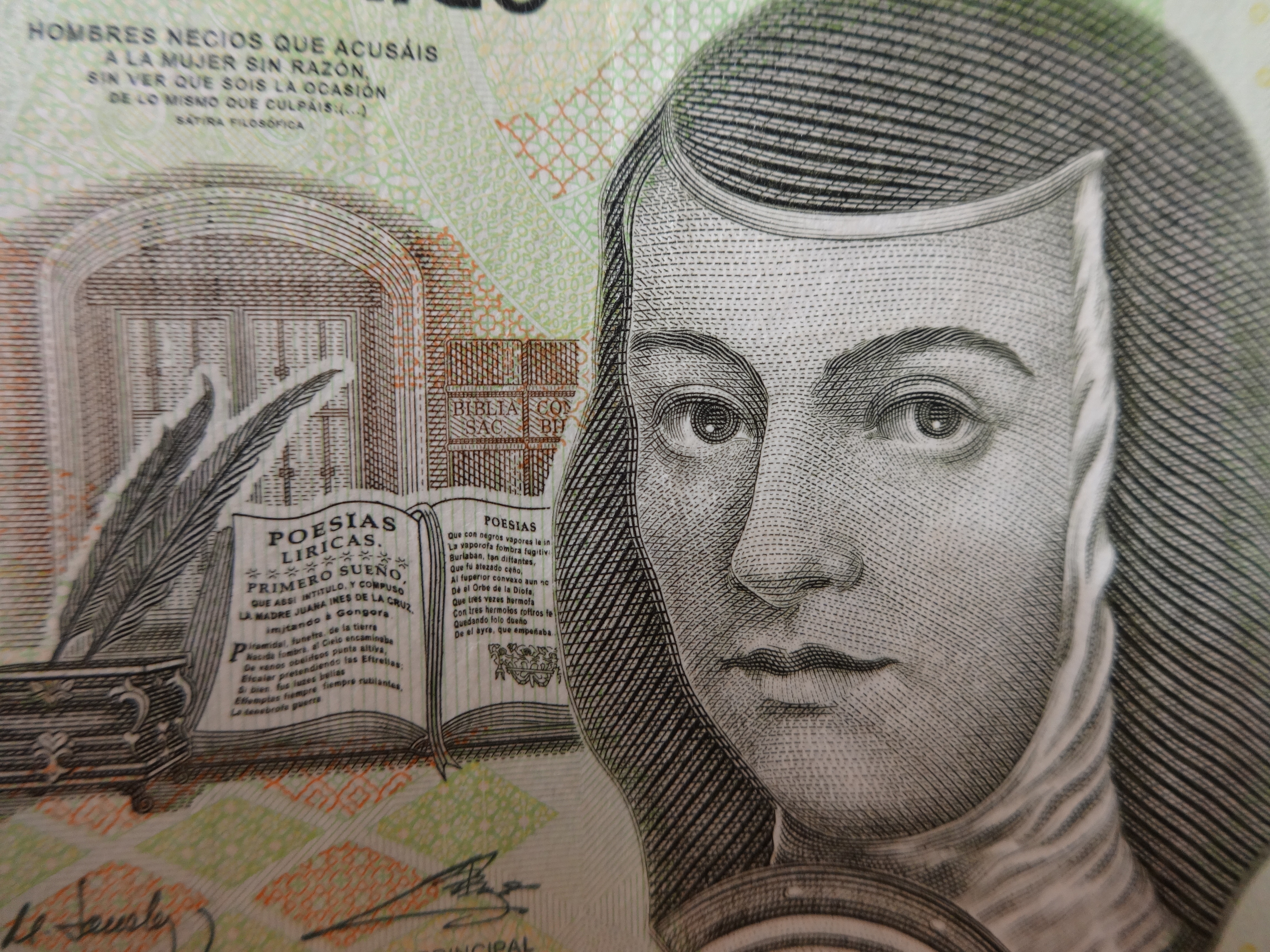 woman's profile in banknote