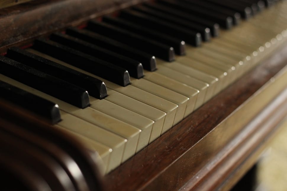 brown wooden piano preview
