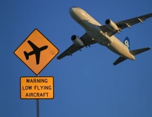 warning low flying aircraft signage thumbnail