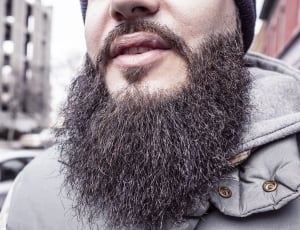 man's black beard thumbnail
