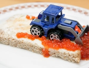 blue and gray front loader toy thumbnail
