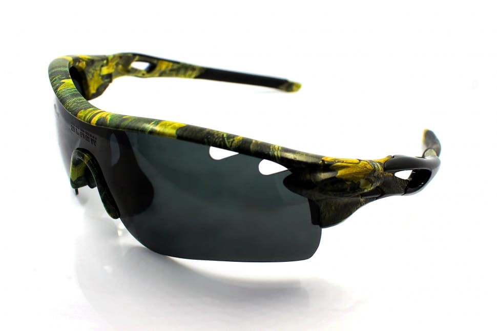 green and yellow sports sunglases preview