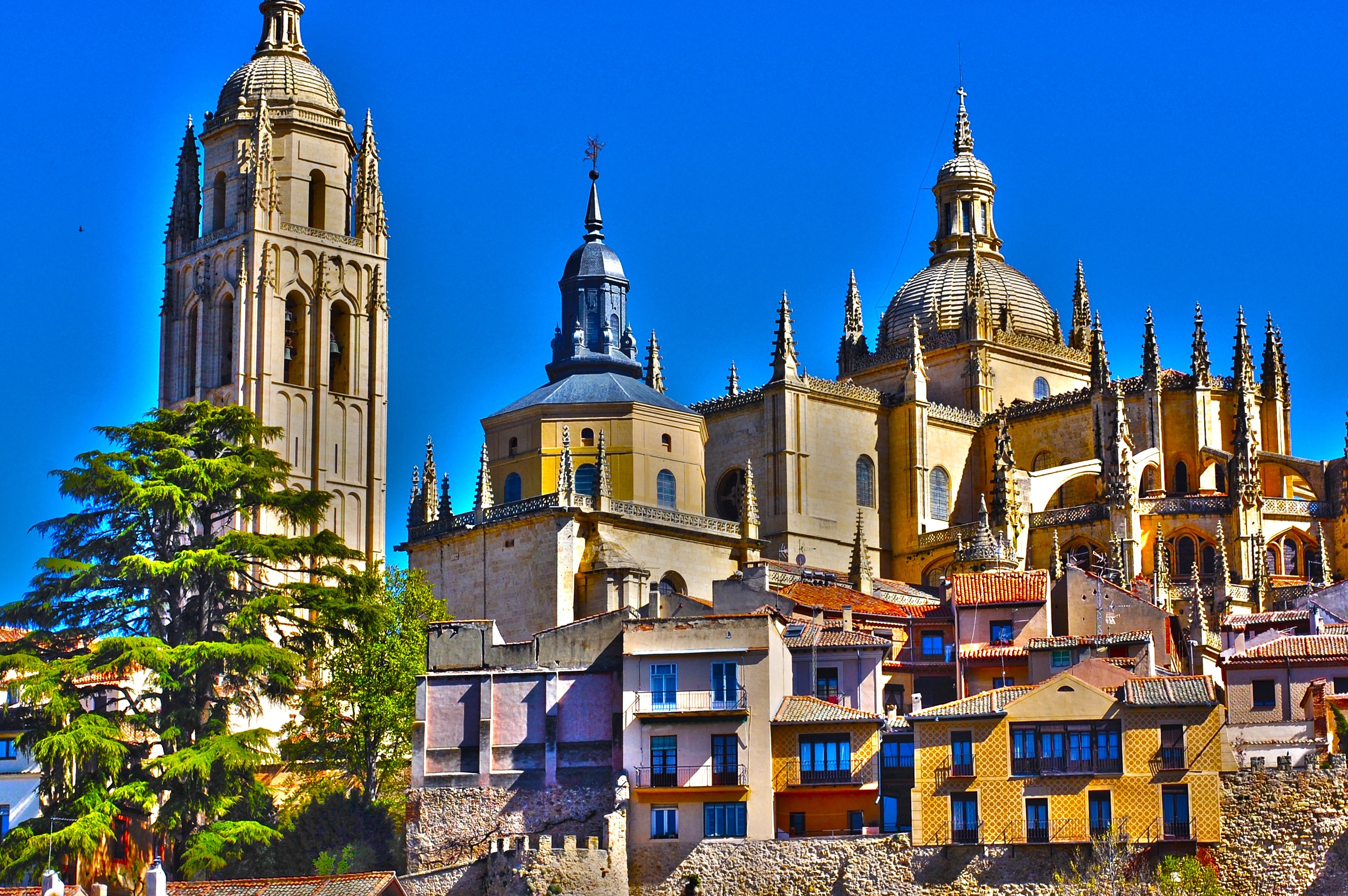 Monument, Segovia, Cathedral, City, architecture, place of worship