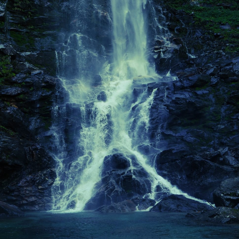 time lapse photography of water falls preview