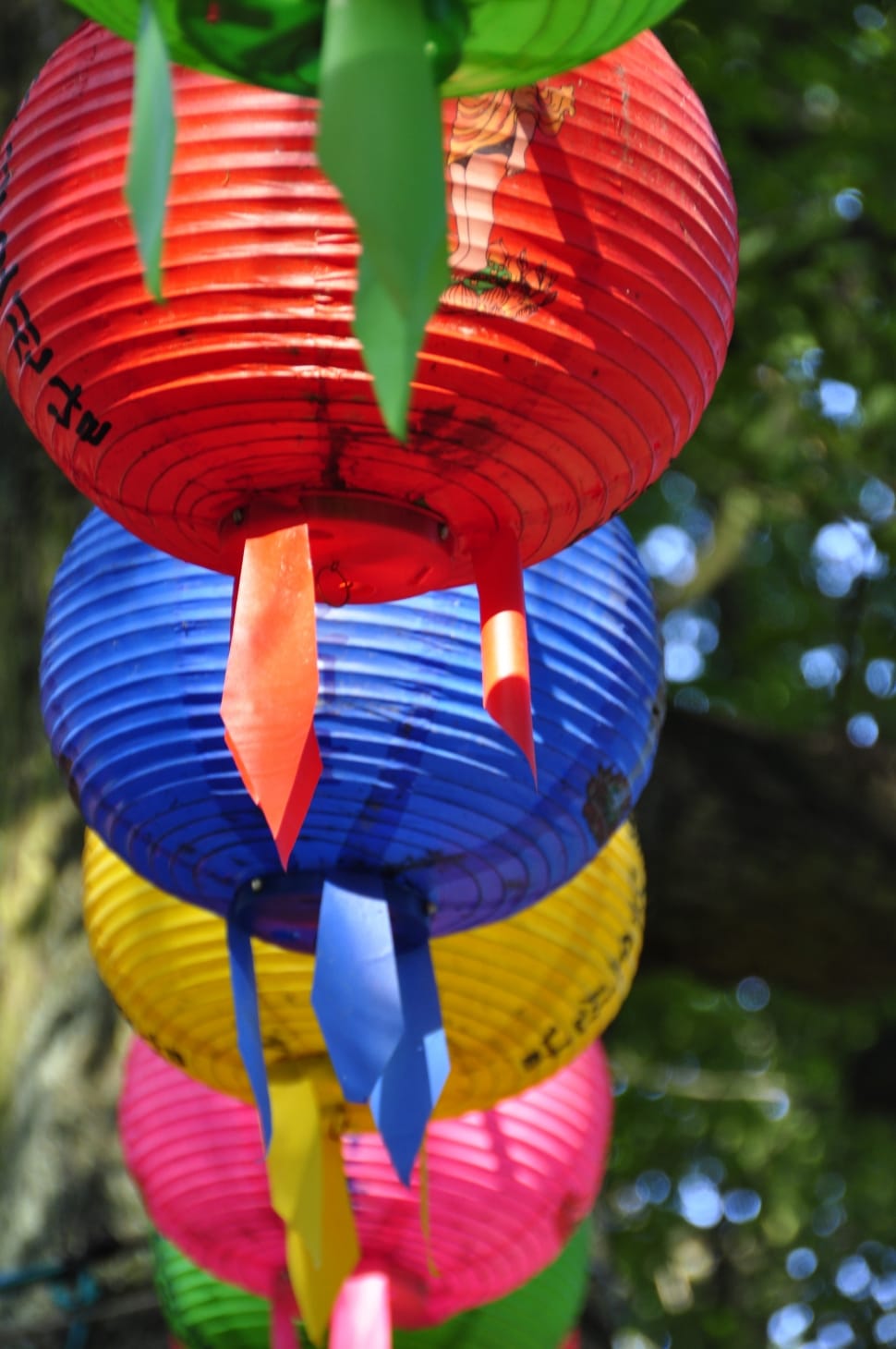 Colorful, Red, Lampion, Yellow, Blue, outdoors, day preview