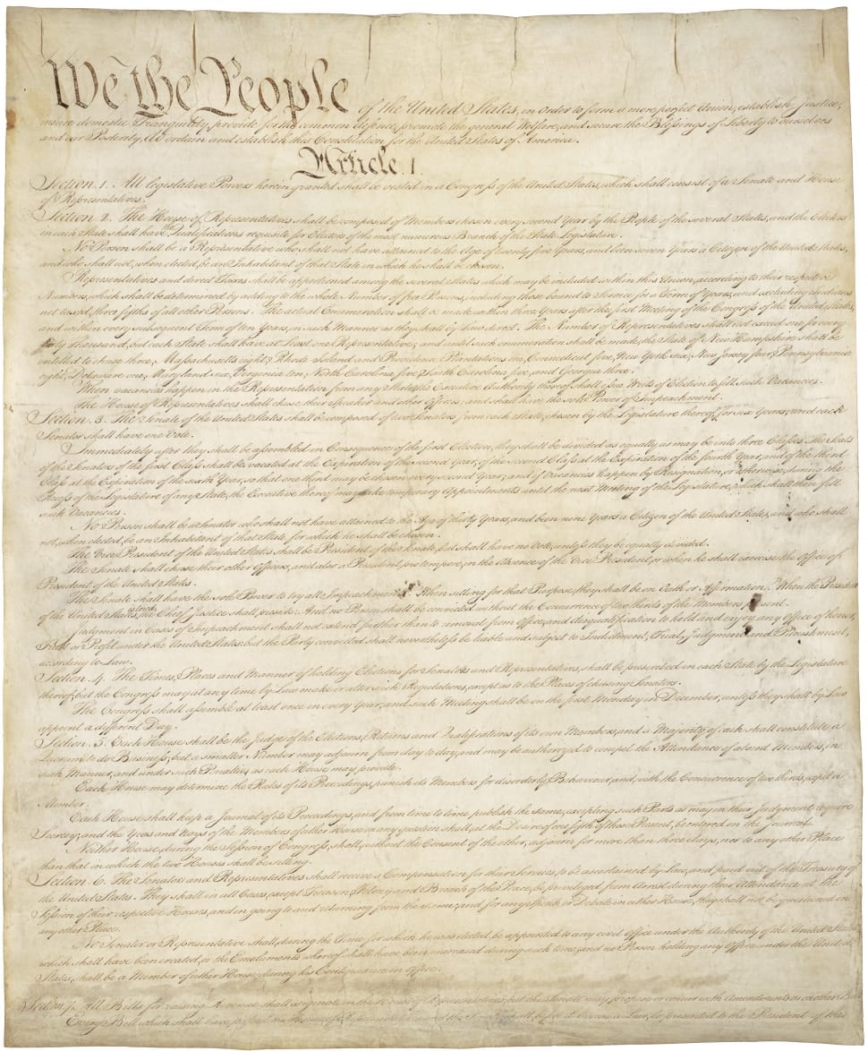 Usa, Constitution, United States, paper, document preview