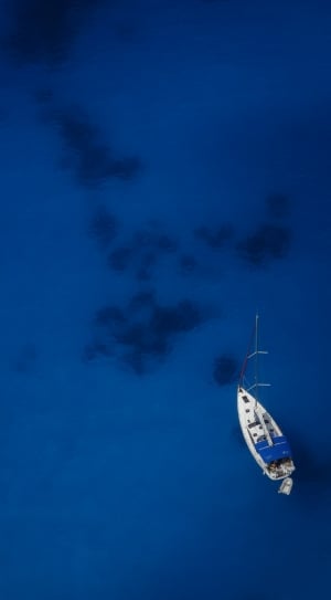 white and blue fishing boat thumbnail