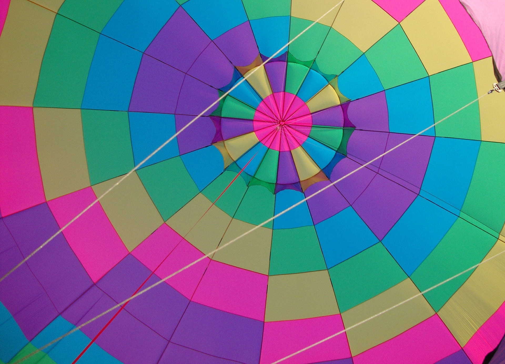multi colored parachute