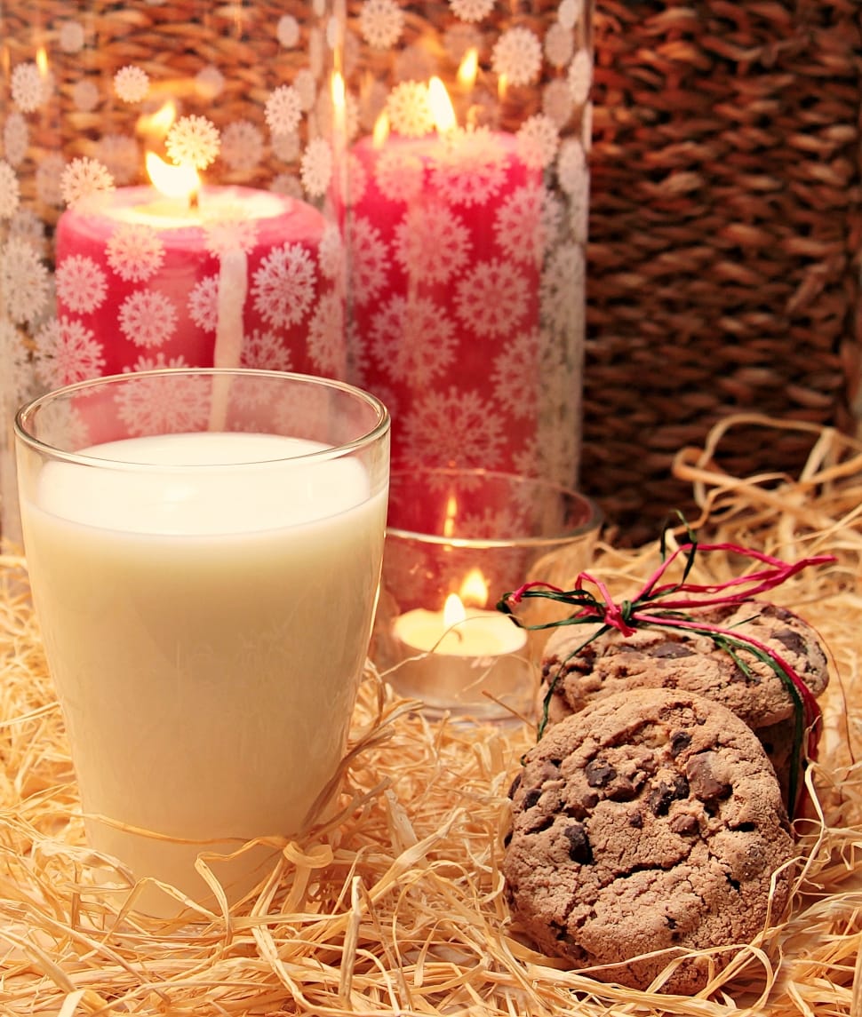 highball glass, tealight glass and cookies preview