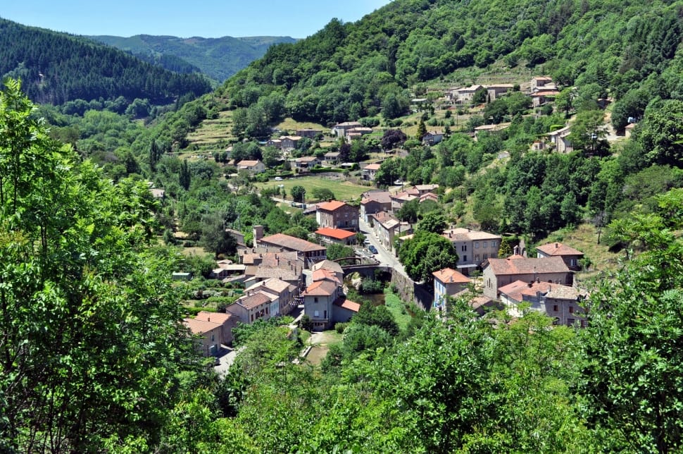 Village, France, Albon D'Ardeche, Town, agriculture, rural scene preview