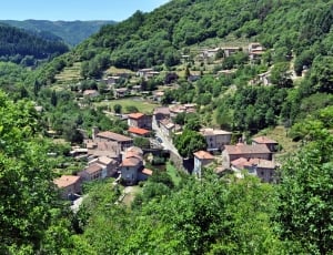 Village, France, Albon D'Ardeche, Town, agriculture, rural scene thumbnail