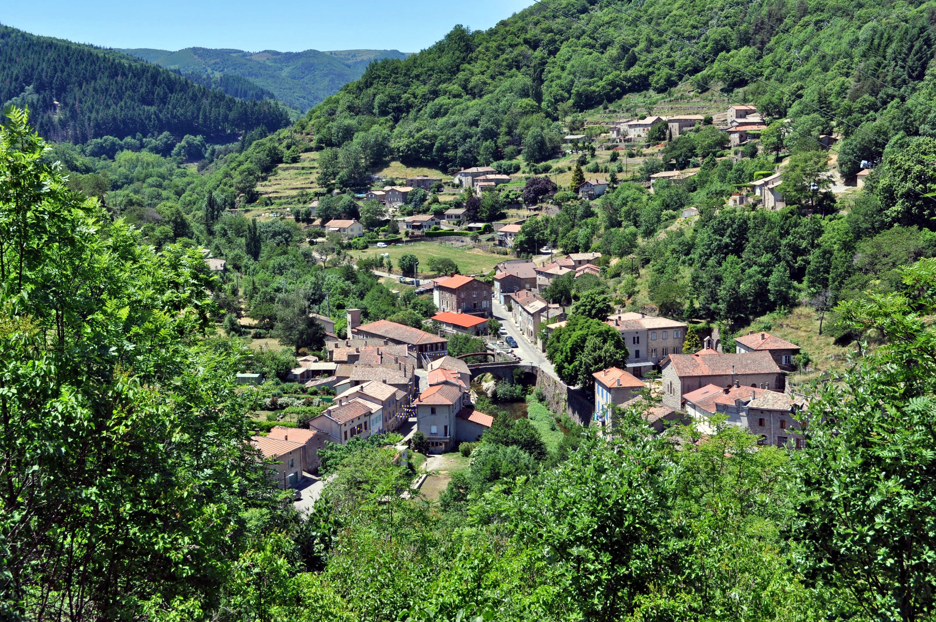 Village, France, Albon D'Ardeche, Town, agriculture, rural scene
