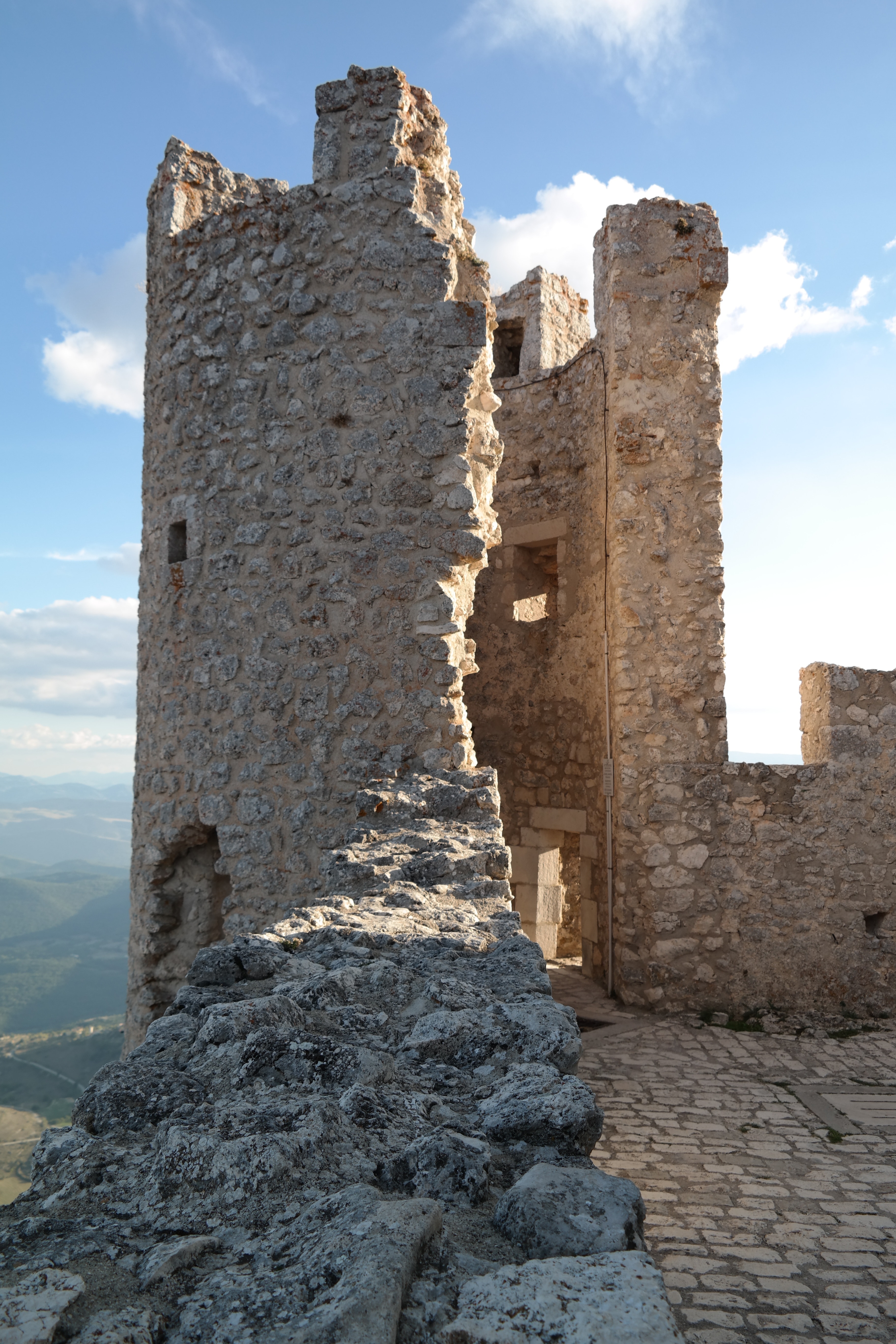 beige stone castle