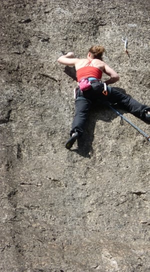 Rock Wall, Escalation, Scalar, Climber, one woman only, rock climbing thumbnail