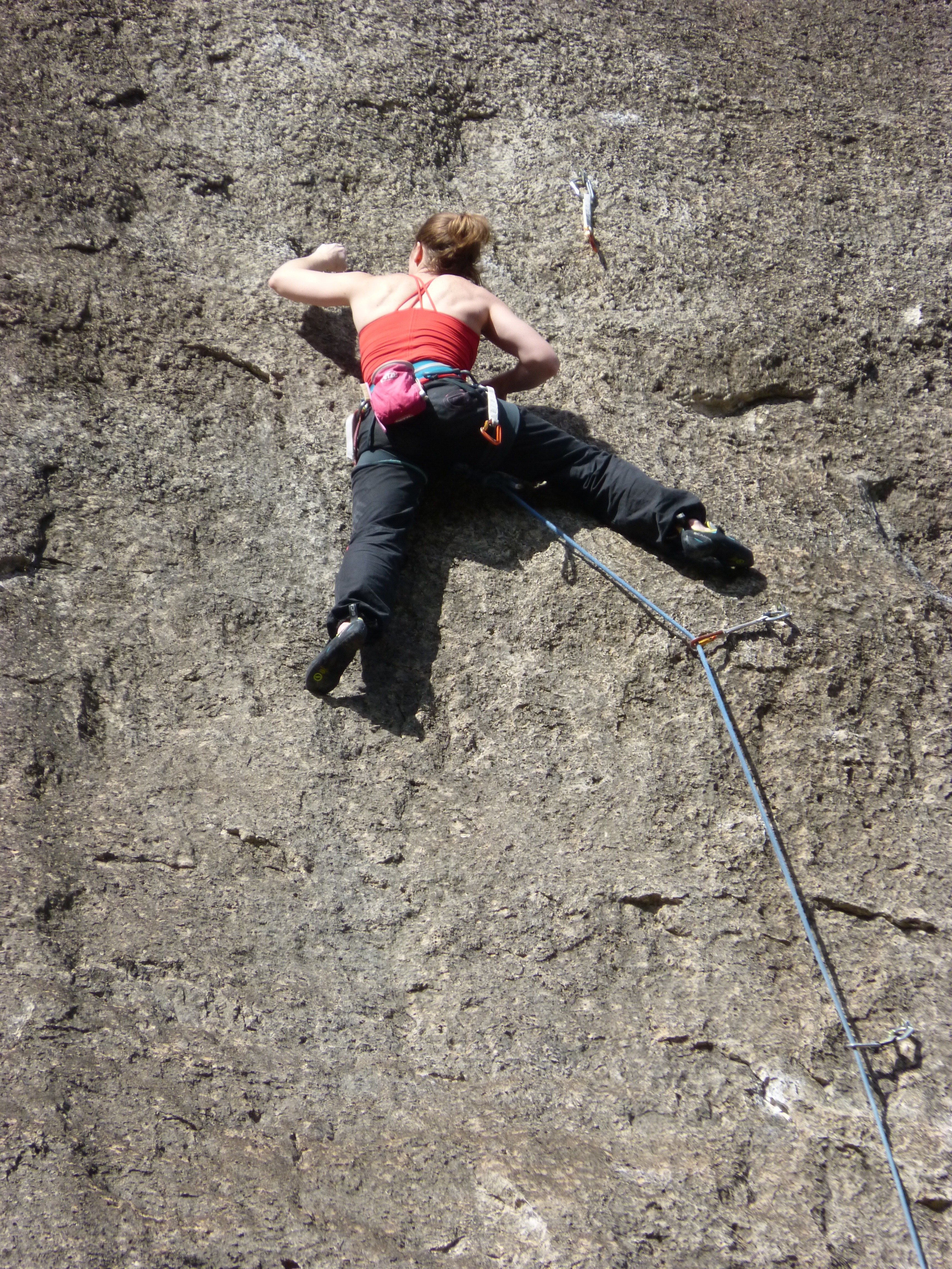 Rock Wall, Escalation, Scalar, Climber, one woman only, rock climbing