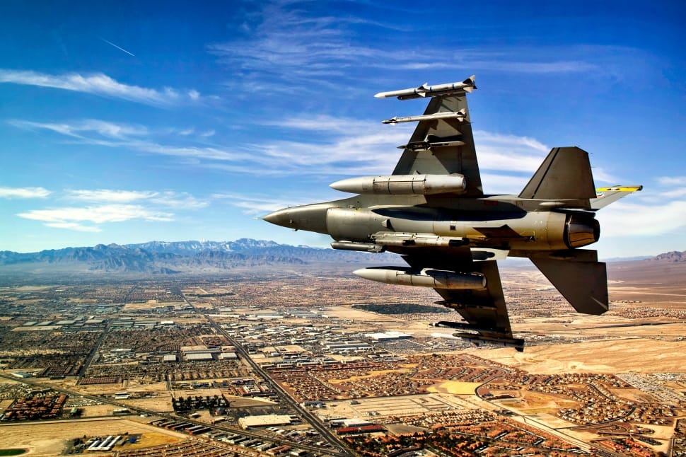 Jet, Fighter, Clouds, Sky, Las Vegas, military, air vehicle preview