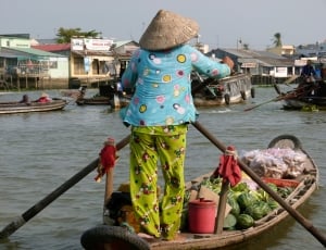 Asia, Water, Boot, Woman, Channel, nautical vessel, day thumbnail