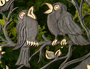 2 black bird painting thumbnail