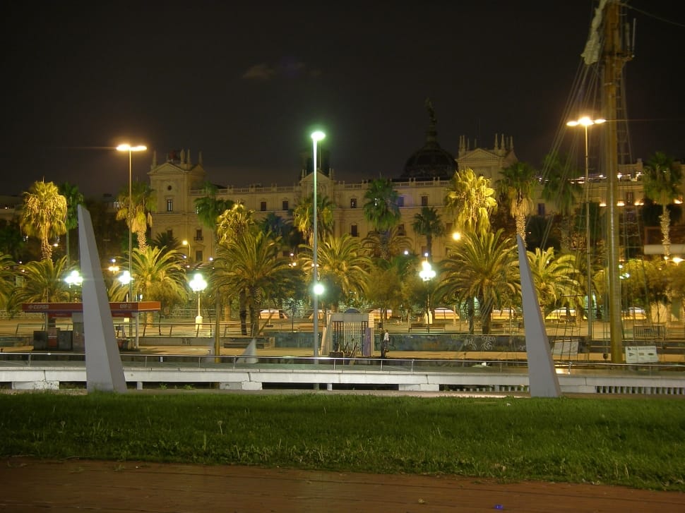 Barcelona, City, Night, Lamps, Urban, night, illuminated preview