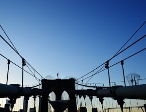 silhouette of bridge photo thumbnail
