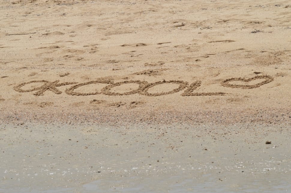 okcool written on sand preview