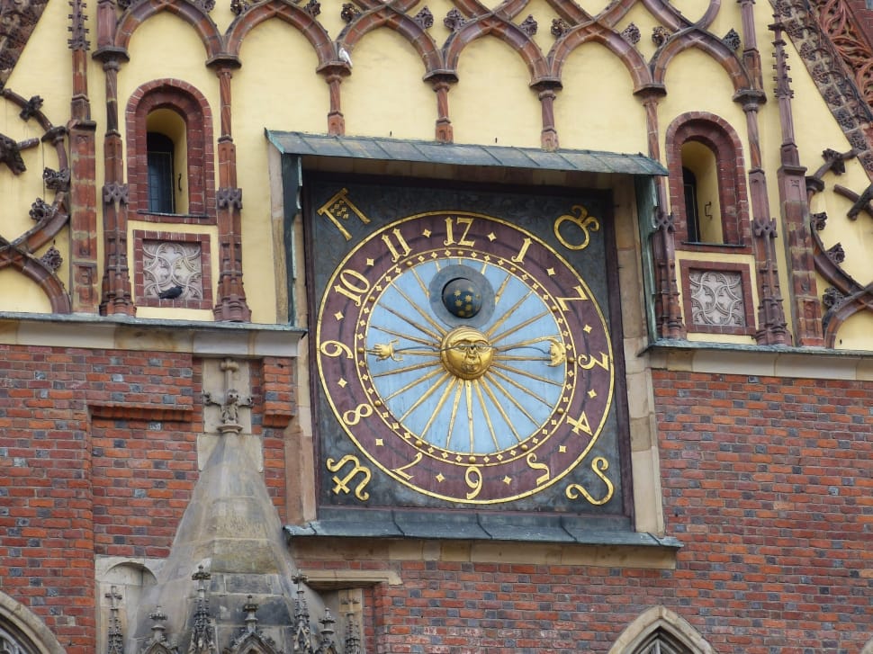 Town Hall, Clock, Clock Face, Wroclaw, architecture, building exterior preview