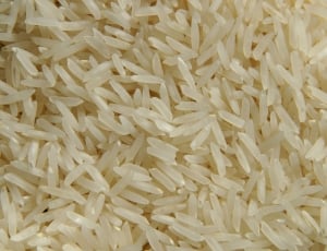 macro shot of white rice thumbnail