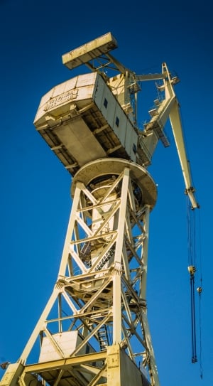 Crane, Construction, Baltic, Build, blue, industry thumbnail